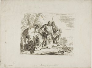 El astrólogo y el joven soldado, de Capricci de Giambattista Tiepolo