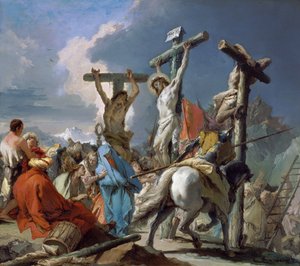 la crucifixión de Giambattista Tiepolo
