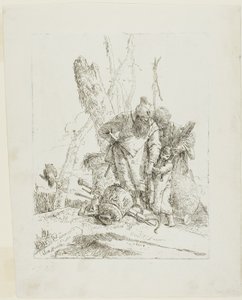 Dos astrólogos y un niño, de Scherzi de Giambattista Tiepolo