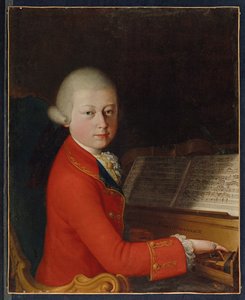 Retrato de Wolfgang Amadeus Mozart a los 13 años, en Verona de Giambettino (attr. to) Cignaroli