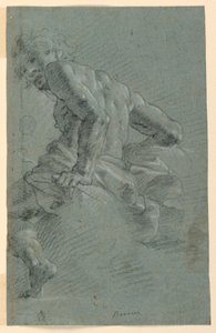 Estudio de Hermes, Estudio preparatorio para la Caída de los Gigantes, Fresco del techo en el Palazzo Moroni, Bérgamo de Gian Giacomo Barbelli
