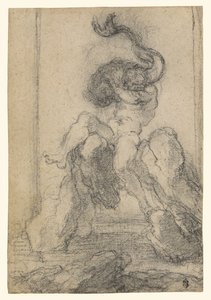 Un Dios marino con un delfín de Gian Lorenzo Bernini