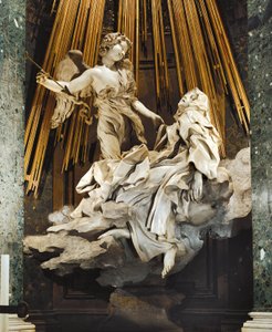 Italia, Roma, Iglesia de Santa Maria della Vittoria, Éxtasis de Santa Teresa de Ávila de Gian Lorenzo Bernini