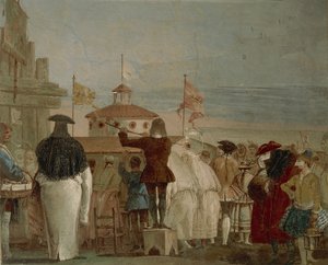 El nuevo mundo (Carnaval veneciano) de Giandomenico  Tiepolo