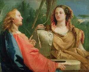 Cristo y la Mujer Samaritana de Giovanni Domenico Tiepolo