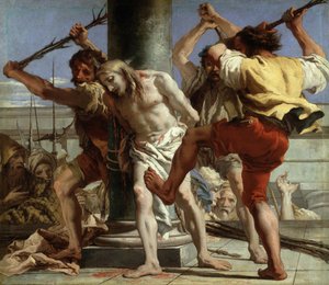 Cristo en la columna, 1772 de Giovanni Domenico Tiepolo