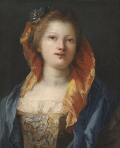 Retrato de una mujer, 1762-70 de Giovanni Domenico Tiepolo