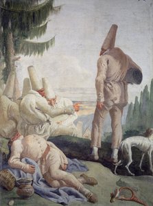 Pulcinella de Vacaciones de Giovanni Domenico Tiepolo