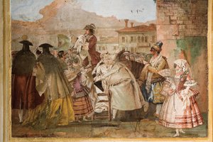 El charlatán, de la Sala de Escenas de Carnaval en la Foresteria, 1757 de Giovanni Domenico Tiepolo