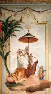 El paseo del mandarín, de la Sala China en la Foresteria, 1757