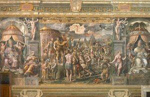 La aparición de la cruz al emperador Constantino, 1517-1524