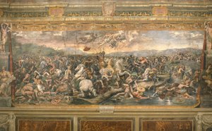 La batalla del Puente Milvio, 1517-1524 de Gianfrancesco Penni