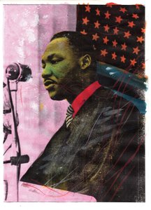 Retrato de Martin Luther King, 2011 (técnica mixta)
