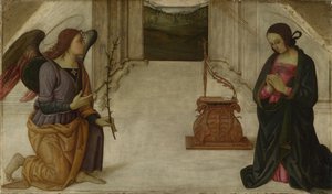 La Anunciación, finales del siglo XV de Giannicola di Paolo