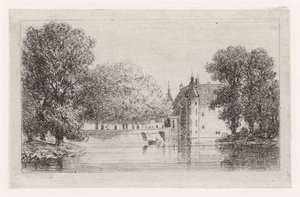 Castillo en el agua de Gijsbertus Johannes Verspuy