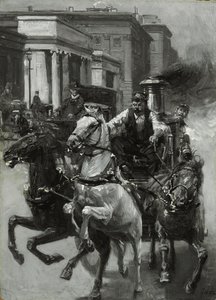 Carrera hacia el fuego, c.1900