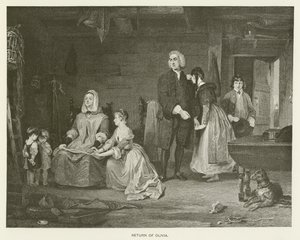El regreso de Olivia de Gilbert Stuart after Newton
