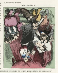 Ilustración de Louis Alexandre Gosset de Guines dit Gill (1840-1885) para la portada de L
