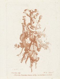 Trofeo con instrumentos musicales de Gilles Antoine Demarteau