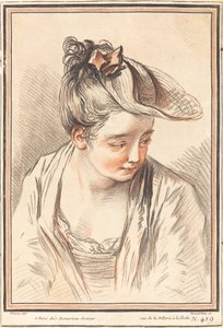 Cabeza de una Joven de Gilles Demarteau
