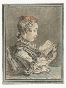 mujer leyendo Femme lisant Eloyse et Abailar de Gilles Demarteau