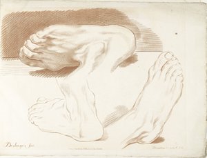 Studie van drie voeten Cuarto libro de principios del diseño del lápiz (título de la serie) de Gilles Demarteau