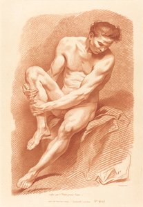 Academia de Gilles Demarteau, the Elder after Carle Van Loo