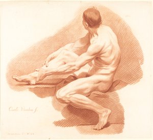 Academia de Gilles Demarteau, the Elder after Carle Van Loo