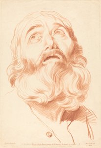 Cabeza de un hombre de Gilles Demarteau, the Elder after Edme Bouchardon