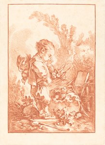 El ladrón de Gilles Demarteau, the Elder after François Boucher