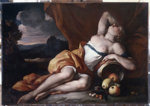 El sueño de Pomone: Pomone es una ninfa de la mitología romana de Gilles Garcin