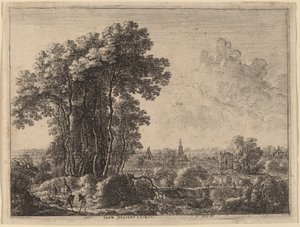 Paisaje con Jinete y Tres Viajeros de Gilles Neyts