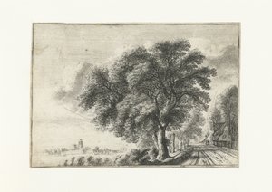 Paisaje con vistas a Dordrecht a la izquierda de Gilles Neyts