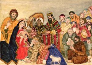 Escena de la Natividad de Gillian Lawson