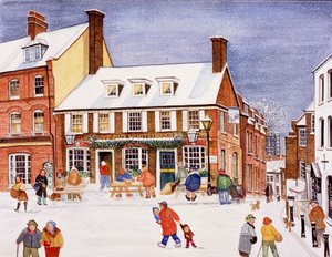 El Oso Blanco, Hampstead, 1990 de Gillian Lawson
