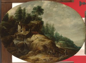 Molino de agua junto a un bosque de Gillis Peeters (I)
