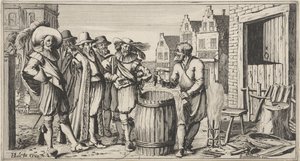 Cooper frente a su taller de Gillis van Scheyndel (I)