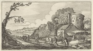 paisaje con viajeros Doce paisajes con figuras (título sobre objeto) de Gillis van Scheyndel (I)