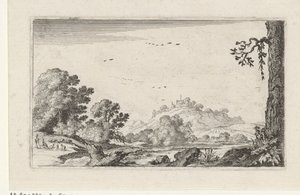 paisaje fluvial Paisajes (título de la serie) de Gillis van Scheyndel (I)