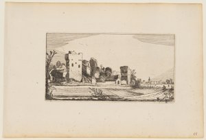 Campos antes que ruinas transformados en granjas, de Doce paisajes con figuras