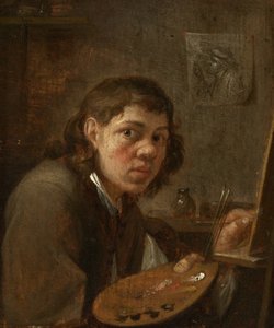 Autorretrato en el estudio de Gillis van Tilborgh the younger