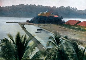 Port Blair, capital de las Islas Andamán y Nicobar, Océano Índico, c. 1890