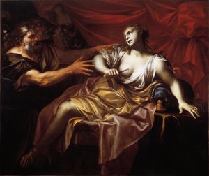 El suicidio de Lucrecia (óleo sobre lienzo) de Gio Raffaele Badaracco