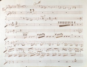 Página de la partitura de violín para sinfonía en La Cenicienta, o la Bondad Triunfante de Gioacchino Rossini de Gioachino Rossini