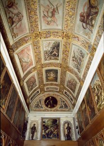 Historia de Prometeo (techo del Studiolo de Francesco I de Medici)