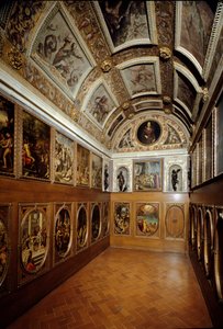 Vista del Studiolo de Francesco I de Medici de Giorgio (and workshop) Vasari