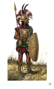 Antigüedad romana: soldado del ejército romano del siglo VIII a.C. de Giorgio Albertini