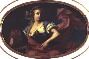 Personificación del aire como la diosa Juno de Giorgio Anselmi