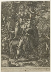 Alegoría de la caza de Giorgio Ghisi