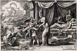 Alegoría del nacimiento de Giorgio Ghisi